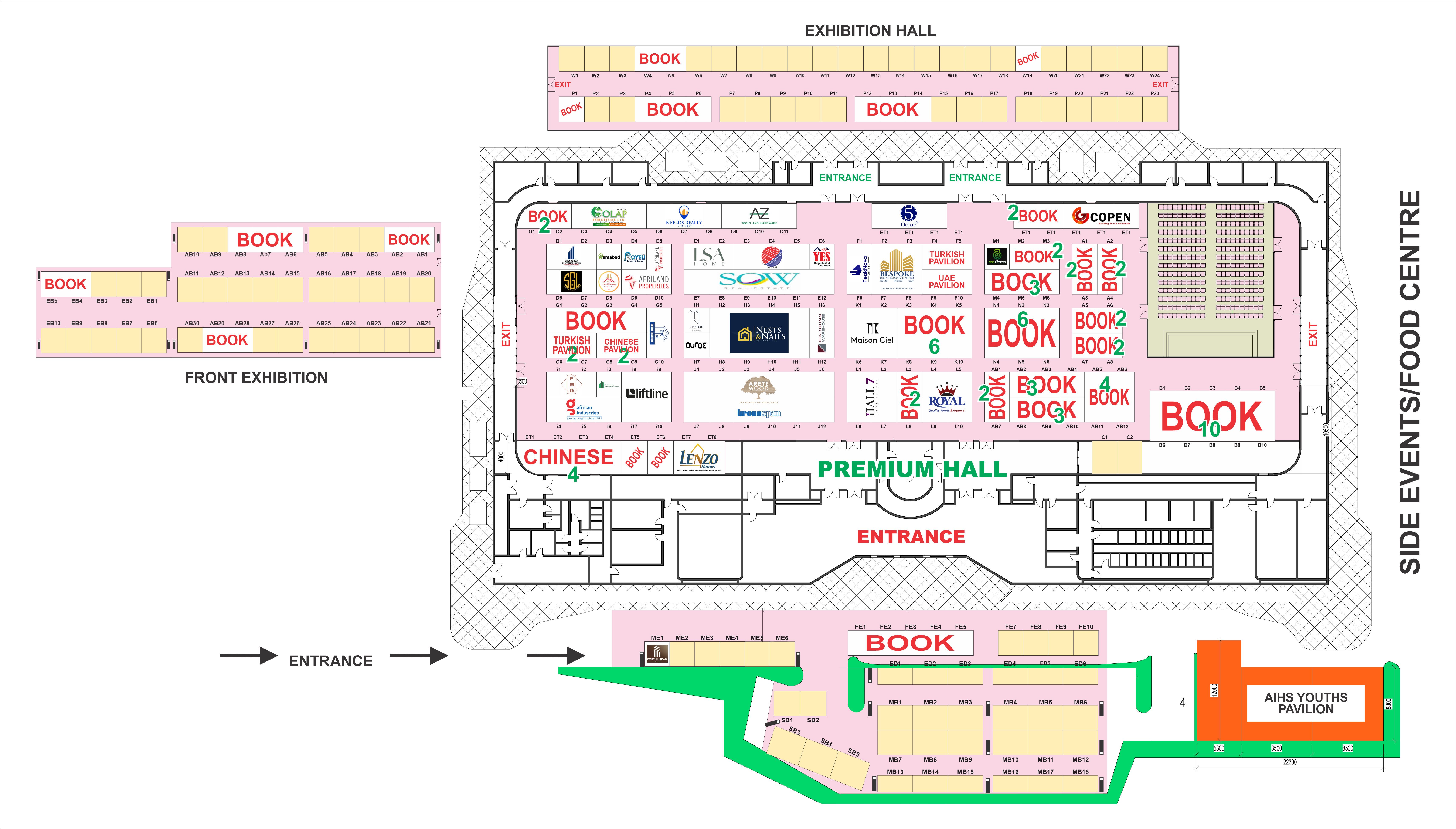 AIHS Exhibition Floor Plan